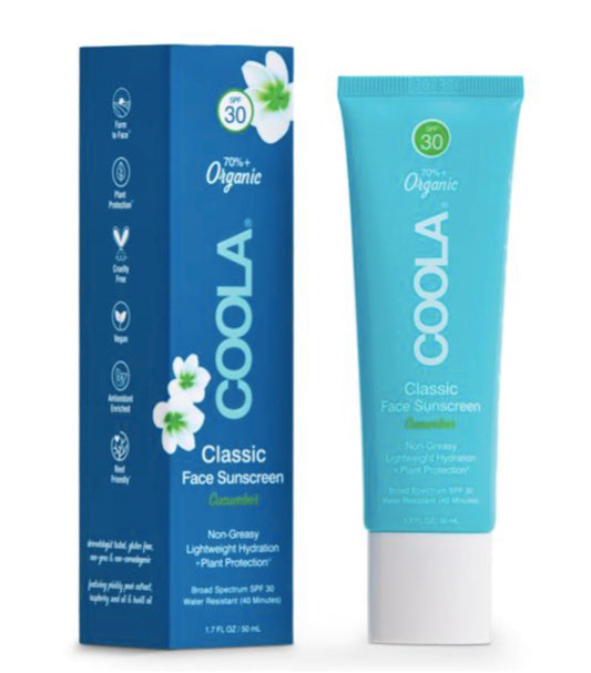 Classic Face Organic Sunscreen Lotion SPF 30-Cucumber