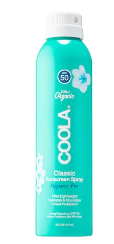 Clear Organic Sunscreen Spray SPF 50