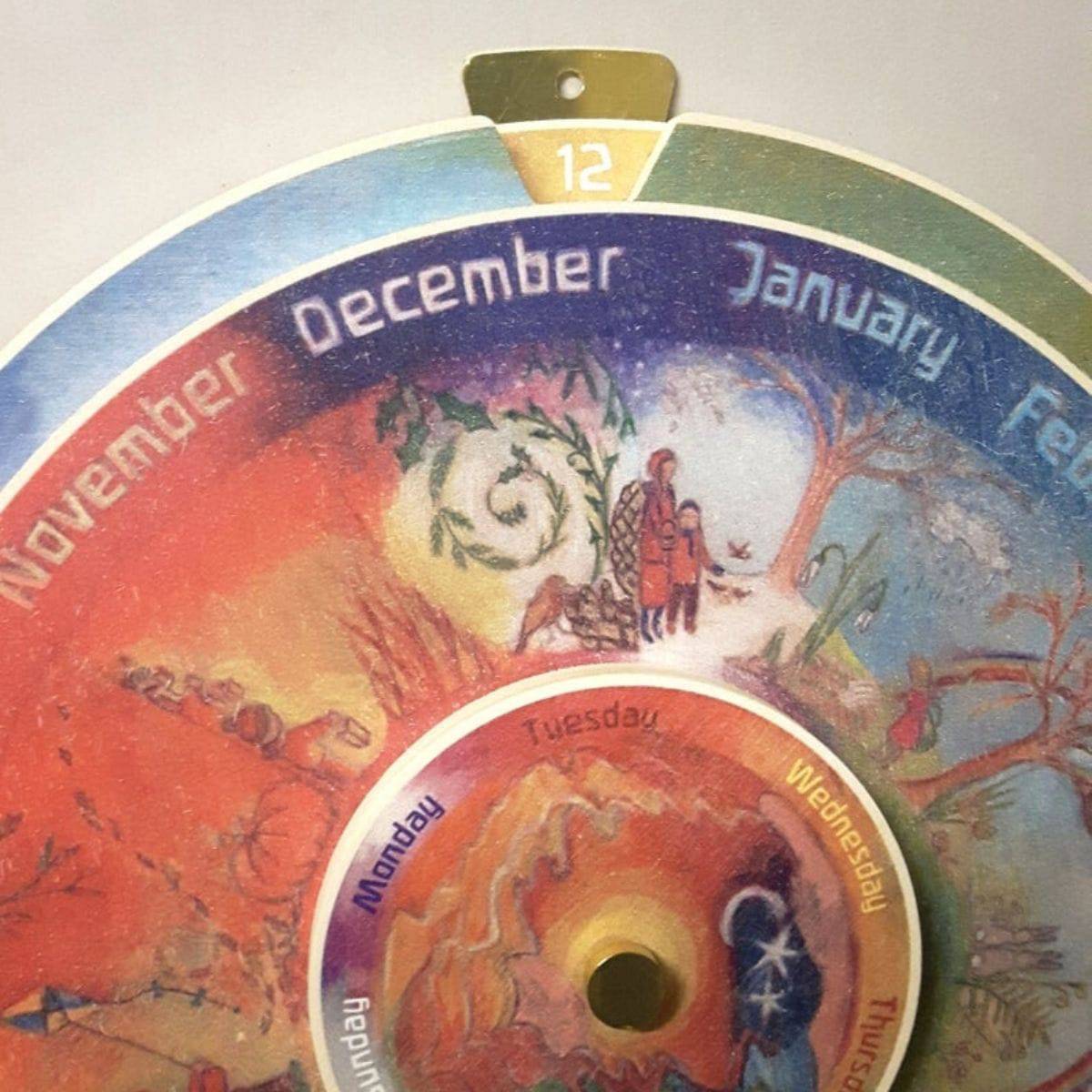 Brass Back Hanging Post - Perpetual Calendar